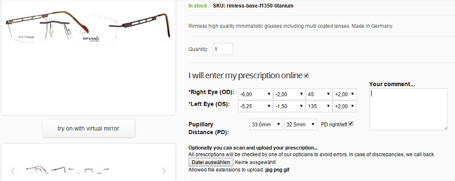 Prescription Glasses and Magento Prescription Glasses and Magento